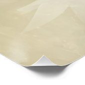 Poster Élégant Lotus blanc doux / Fleur Lily (Coin)