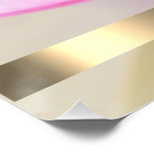 Poster Elégant Lotus Or, Yoga (Coin)