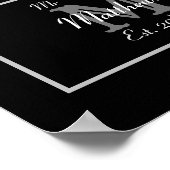 Poster Élégant M. et Mme Monogram Black (Coin)