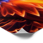 Poster Elégant, Majestic Aigle Art numérique arc-en-ciel (Coin)