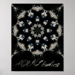 Poster Elégant Mandala