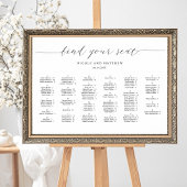 Poster Élégant Mariage alphabétique