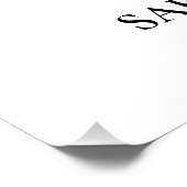 Poster Élégant Mariage Blush (Coin)