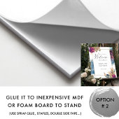 Poster Élégant Mariage de bienvenue céleste d'aquarelle