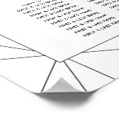 Poster Élégant Mariage de Motif géométrique (Coin)