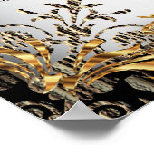 Poster Élégant Mariage de nuit étoilé - Carte de siège (Coin)