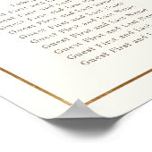 Poster Élégant Mariage de verdure d'hiver (Coin)