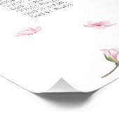 Poster Élégant Mariage en fleurs de cerisier (Coin)