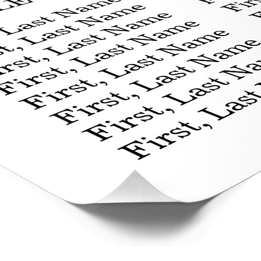 Poster Élégant Mariage Filigree Or (Coin)