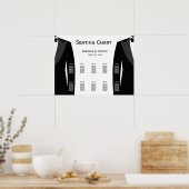 Poster Élégant Mariage gris noir et blanc (Cuisine)