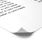 Poster Élégant Mariage Hydrangea de Bourgogne (Coin)