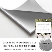 Poster Elégant mariage Ordre des événements Signer avec c