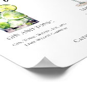 Poster Elégant Mariage Signature Cocktails Menu (Coin)