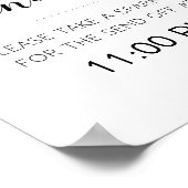 Poster Élégant Mariage Sparkler Envoyer Désactiver l'affi (Coin)