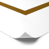 Poster Elegant Marine Gold Palm Tree Mariage Bienvenue (Coin)