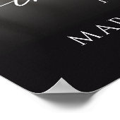 Poster Elegant Memorial Photo Script Welcome Sign (Coin)