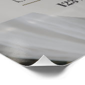 Poster Elegant Minimalist Wedding Welcome Sign (Coin)