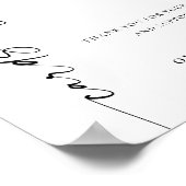 Poster Élégant minimaliste simple Cartes et Cadeaux Maria (Coin)