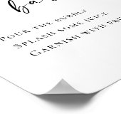 Poster Élégant minimaliste simple Mariage de bar Mimosa (Coin)