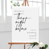 Poster Élégant minimum La nuit avant la répétition bienve