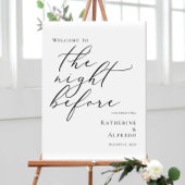 Poster Élégant minimum La nuit avant la répétition bienve