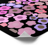 Poster Élégant miroir de fleurs (Coin)