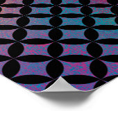 Poster Élégant moderne Abstrait Diamants colorés Motif (Coin)