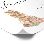 Poster Élégant moderne Jenga Guest Book Mariage Sign (Coin)