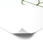 Poster Élégant Monogramme B Classique Pastel Rose Chic Pe (Coin)