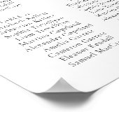 Poster Élégant Monogramme Crest Mariage de siège graphiqu (Coin)