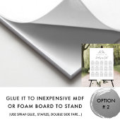 Poster Élégant Monogramme Mariage SIGNE DE SIÈGE