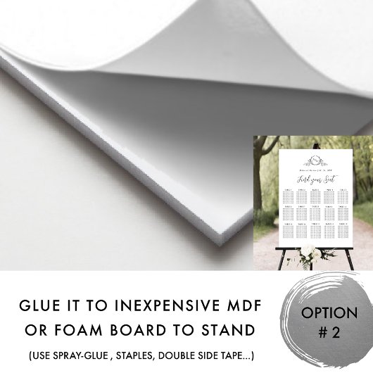 Poster Élégant Monogramme Mariage SIGNE DE SIÈGE