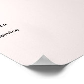Poster Élégant Monogramme Rosegold rose clair (Coin)