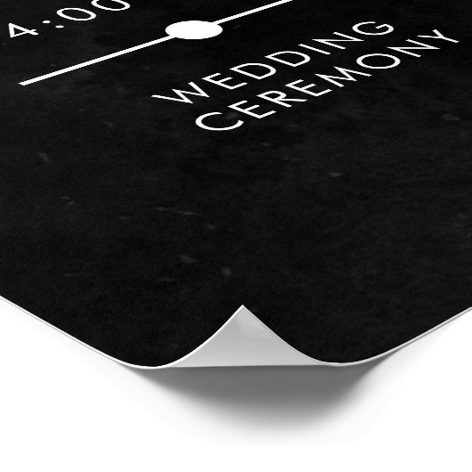 Poster Elégant Moody Muted Rust Bourgogne Ordre des événe (Coin)