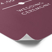 Poster Elegant Moody Soft Rust Burgundy Order of Events  (Coin)