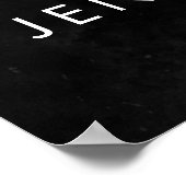 Poster Elégant Moody Twilight Muted Pastel Floral Welcome (Coin)