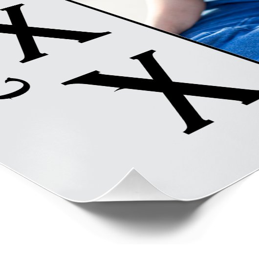 Poster Elégant Multi Photo 2025 Graduation Faire-part (Coin)