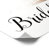 Poster Élégant Niveau Blanc Fleur boulangerie Cuisine (Coin)