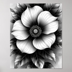 Poster Élégant noir, papier d'affiche de valeur (Matte)