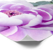 Poster Elégant or et violet Mariage d'Eucalyptus Floral (Coin)