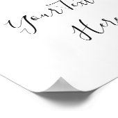 Poster Élégant panneau bleu Hydrangea Eucalyptus personna (Coin)