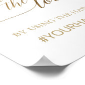 Poster Élégant panneau « Capturez l'amour » en calligraph (Coin)