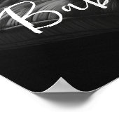 Poster Élégant panneau d'accueil photo baby shower (Coin)