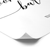 Poster Élégant panneau de barre de biscuits en calligraph (Coin)