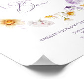 Poster Élégant panneau de barre de fleurs - Créez votre p (Coin)