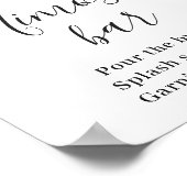 Poster Élégant panneau de barre Eucalyptus Mimosa (Coin)