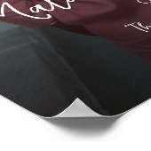 Poster Élégant panneau de bienvenue de la fête de fiançai (Coin)