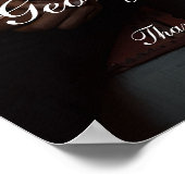 Poster Élégant panneau de bienvenue de la fête de fiançai (Coin)