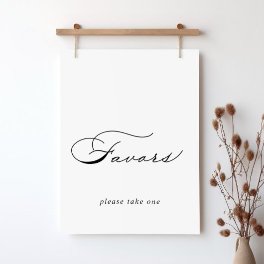 Poster Élégant panneau de calligraphie moderne pour cadea
