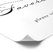 Poster Élégant panneau de calligraphie moderne pour cadea (Coin)